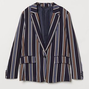 H&M stripped blazer
